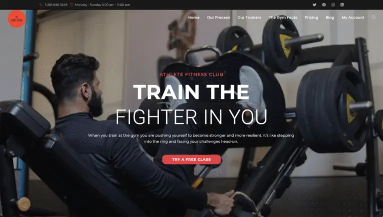 Gym Website