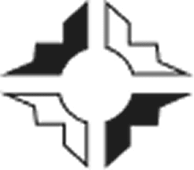 Black and Transparent square pattern with a circle inside