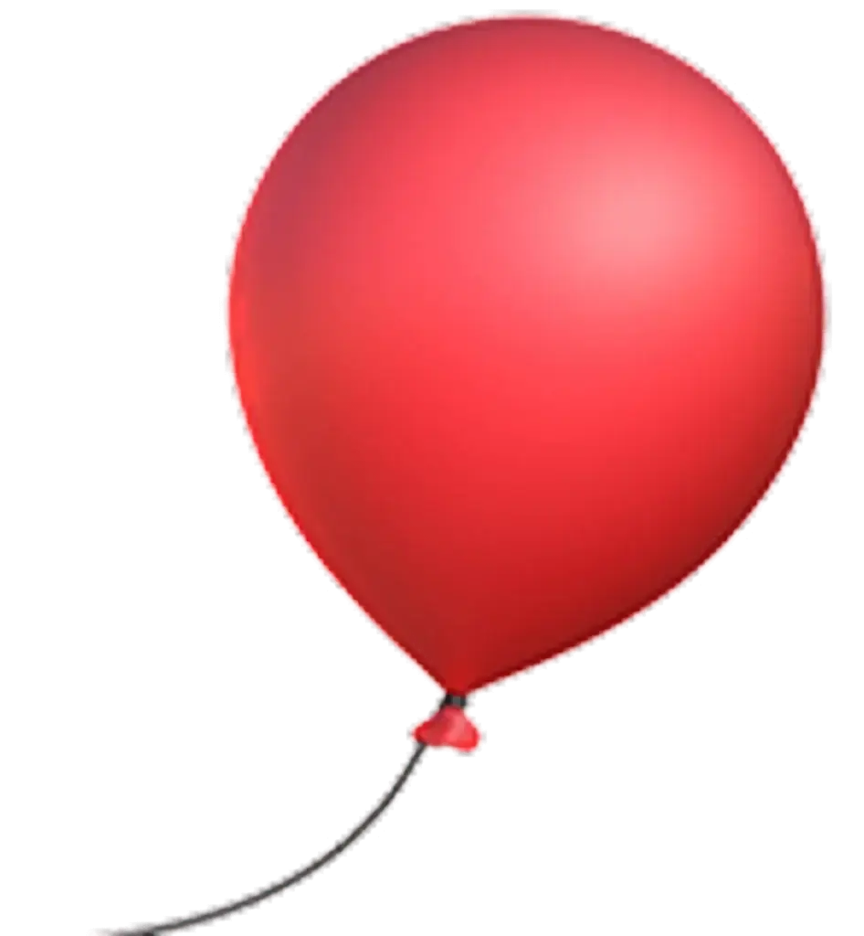 image of a red balloon