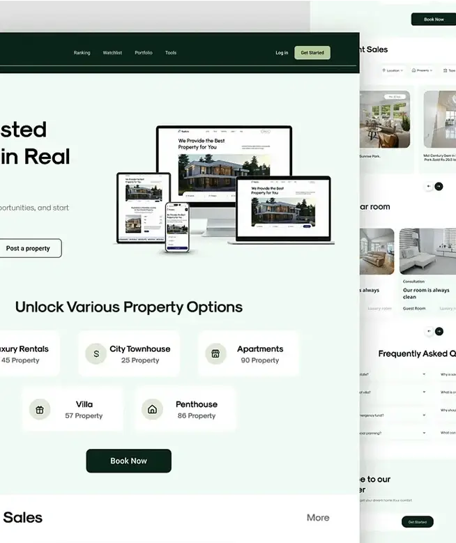 Image of a real estate website