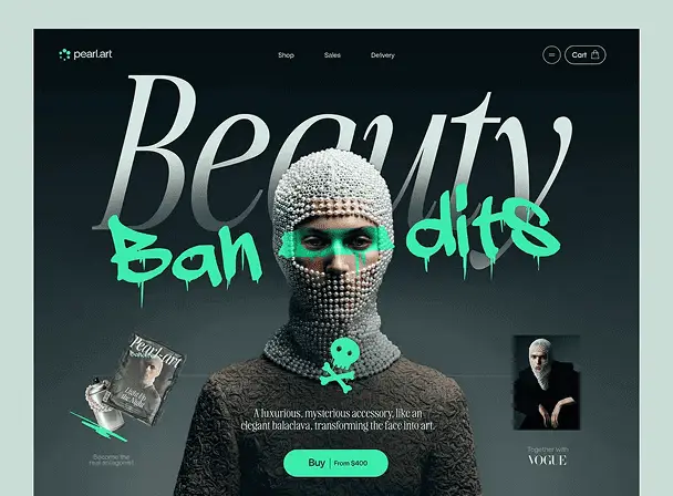 image of a fashion website