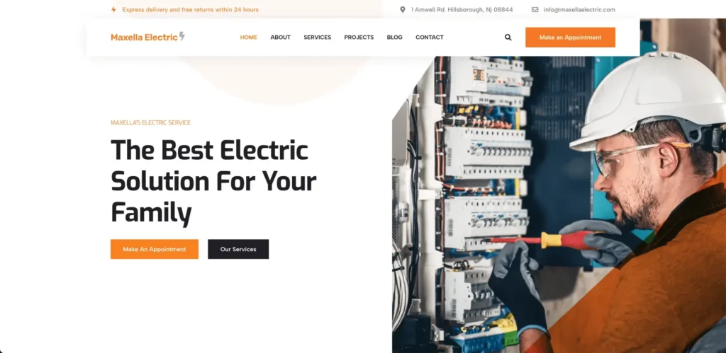 electrician working on a panel