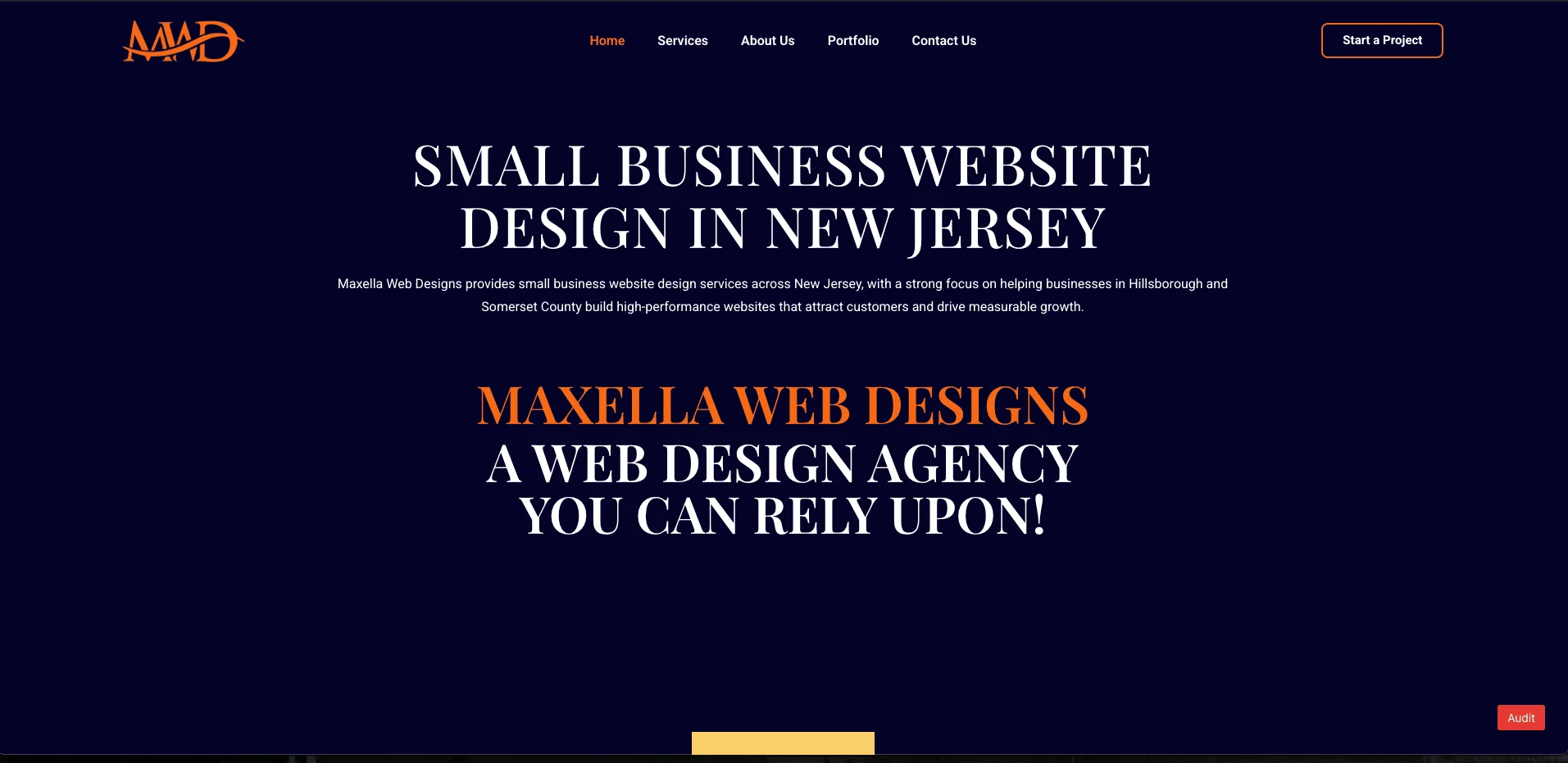 Maxella Web Designs Web Page